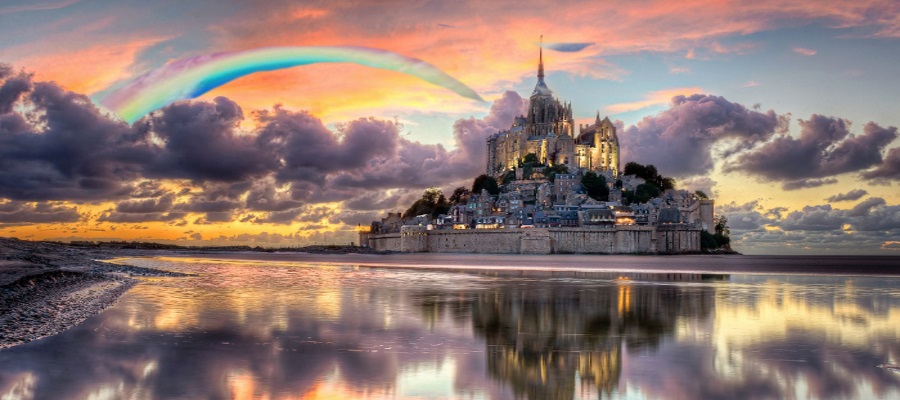 rainbow/mtsaintmichel